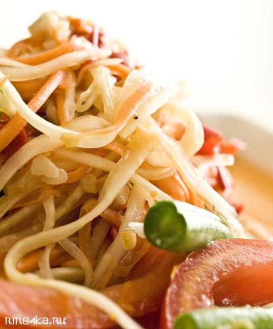 рецепт тайского салата сом там