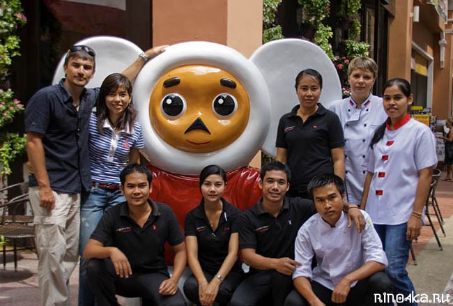 Ресторан Спайс Хаус и их белый Чебурашка