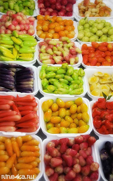 Тайские конфеты в виде фруктов